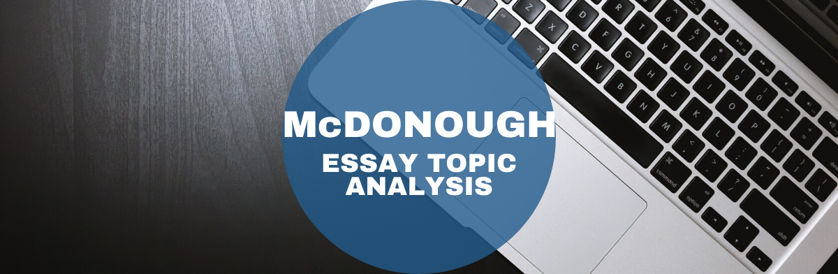 mcdonough mba essay