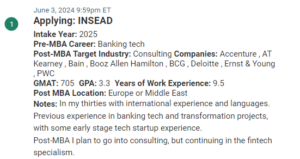 MBA candidate with a GMAT of 705, is only targeting INSEAD.