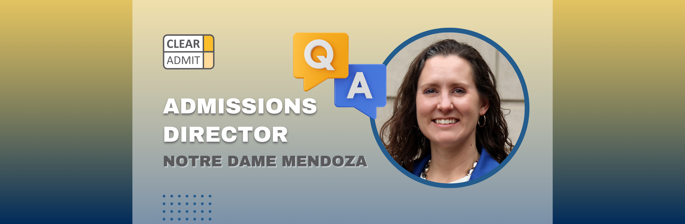 Image for Admissions Director Q&A: Claire Fitzgibbon of Notre Dame Mendoza