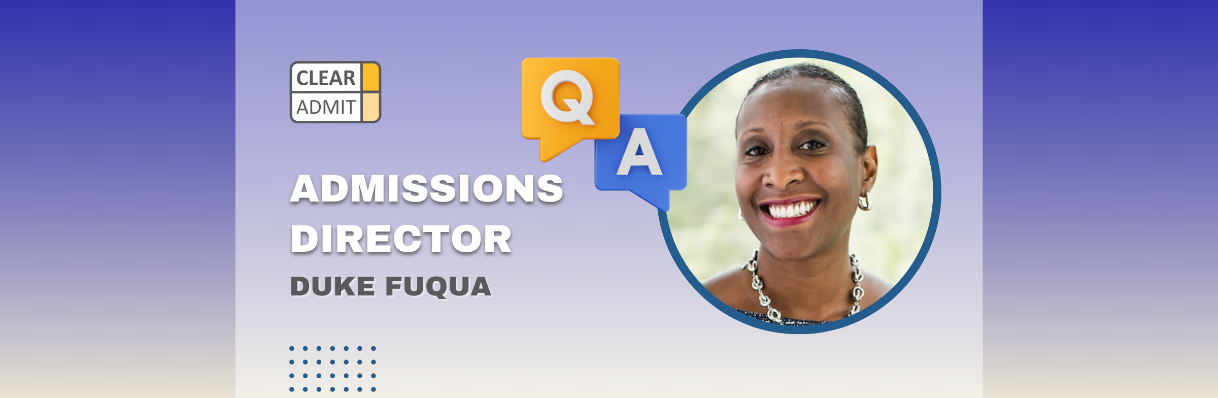 Image for Admissions Director Q&A: Shari Hubert of Duke Fuqua