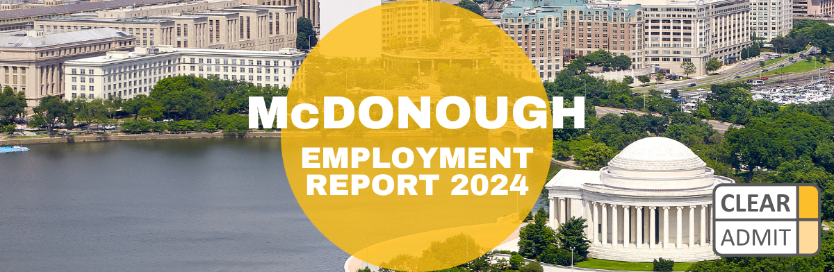 Image for Georgetown McDonough MBA Class of 2024 Employment Report